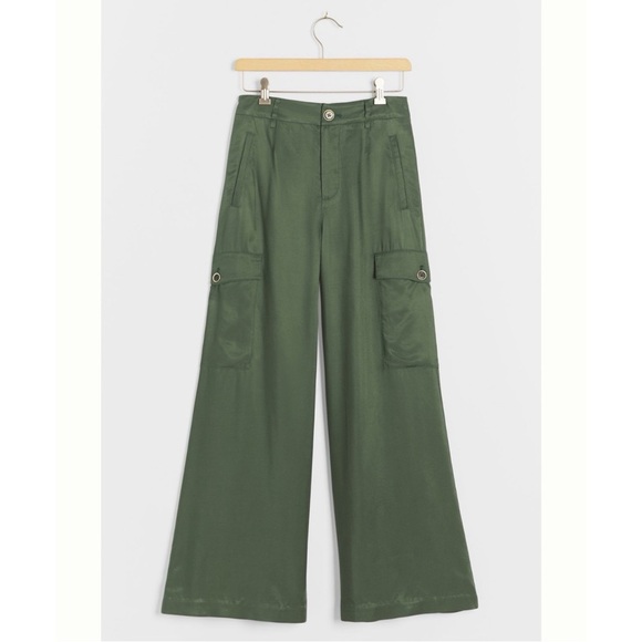 Anthropologie Maeve Johana Wide Leg Cargo Pants - Picture 2 of 7
